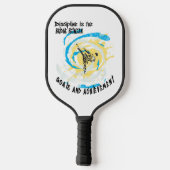 Discipline is de brug tussen doelen en vechtkunst pickleball paddle (Achterkant)