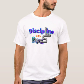 Discipline is de Pipeline-Motivatie Typography T-shirt