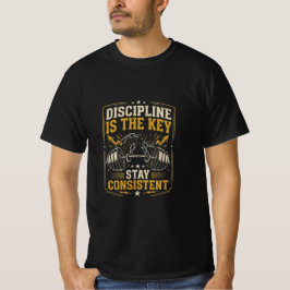 Discipline is de sleutel t-shirt