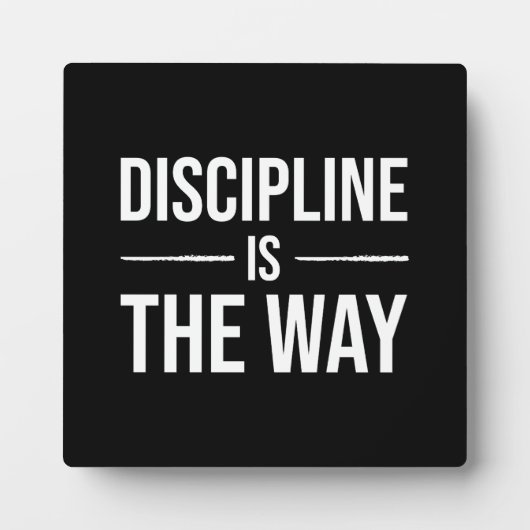 Discipline is de weg - Gym, Hustle, Succesvolle Pl Fotoplaat (Voorkant)