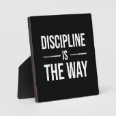 Discipline is de weg - Gym, Hustle, Succesvolle Pl Fotoplaat (Voorkant)