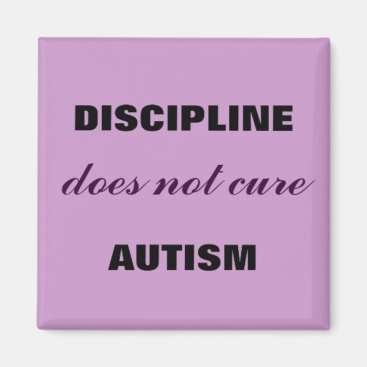 Discipline is geen acuut autisme magneet (Voorkant)
