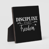 Discipline is gelijk aan vrijheid - succes Motivat Fotoplaat (Voorkant)