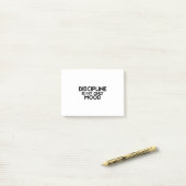 Discipline Is Mijn Enige Stemming Minimalist Post-it® Notes (Op bureau)