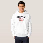 Discipline Is My Edge Motivational Hoodie (Voorkant volledig)