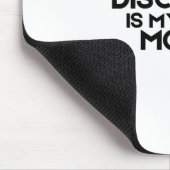 Discipline Is My Only Mood Minimalist Mouse Pad Muismat (Hoek)