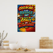 Discipline Is The Bridge Comic Book Pop Art Poster (Keuken)