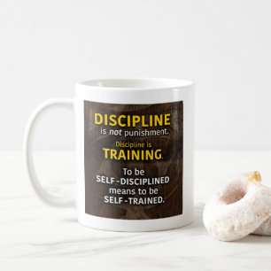 Discipline is training - Workout Gym Inspirerend Koffiemok
