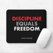 "Discipline is vrijheid" Jocko Willink Muismat (Met muis)