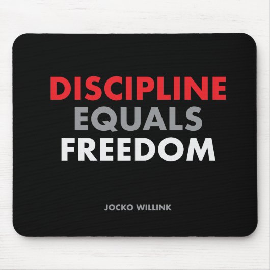 "Discipline is vrijheid" Jocko Willink Muismat (Voorkant)