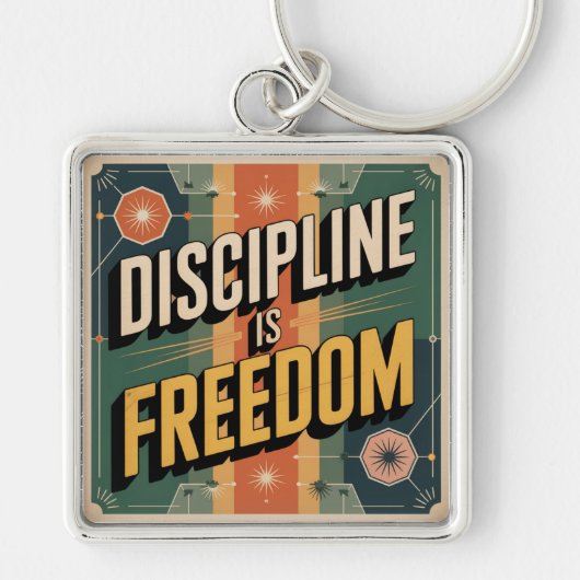 Discipline Is Vrijheid Sleutelhanger (Voorkant)