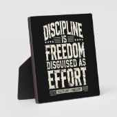 Discipline is vrijheid vermomd als inspanning, suc fotoplaat (Voorkant)