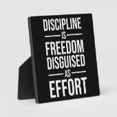 Discipline is vrijheid vermomd als inspanning, suc fotoplaat (Voorkant)