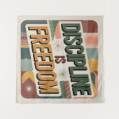 Discipline Is Vrijheid Wandkleed (Voorkant (horizontaal))