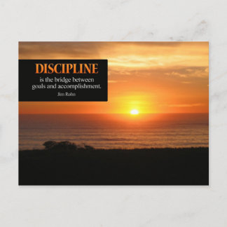 Discipline Motivatie Briefkaart