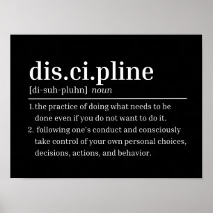 Discipline Motivatie Gym Poster