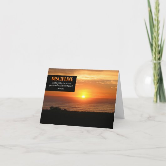 Discipline Motivatie nota Kaart (Voorkant)