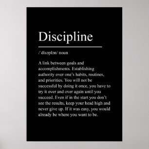discipline, motivatie, offerte, sportschool, inspi poster