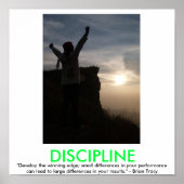 DISCIPLINE motivatie poster (Voorkant)