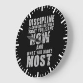 DISCIPLINE - Motivatie woorden Grote Klok (Hoek)