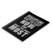 DISCIPLINE - Motivatie woorden Notitieboek (Linkerzijde)