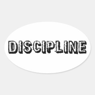 Discipline Ovale Sticker