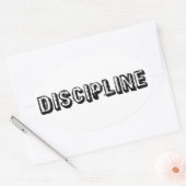 Discipline Ovale Sticker (Envelop)