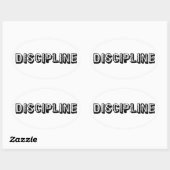 Discipline Ovale Sticker (Vel)