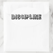 Discipline Ovale Sticker (Tas)