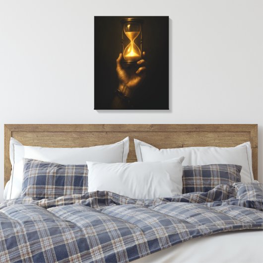 Discipline Over Comfort Canvas Print (Insitu (Slaapkamer))