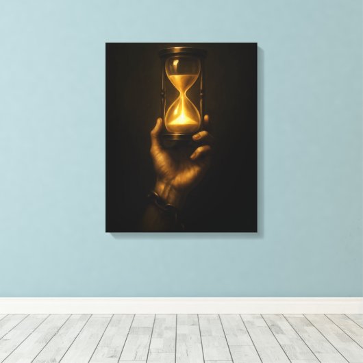 Discipline Over Comfort Canvas Print (Insitu (Houten vloer))