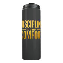 Discipline Over Comfort T-shirt | Motivatie & Gees