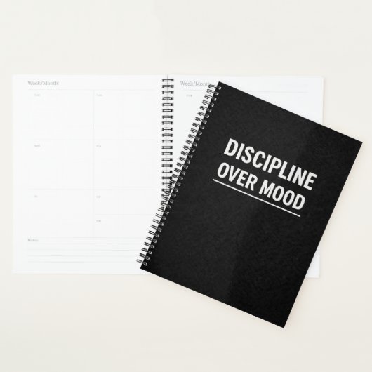 Discipline Over Mood Motivational Planner (Display)