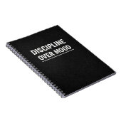 Discipline Over Mood Motivational Planner Notitieboek (Rechterzijde)