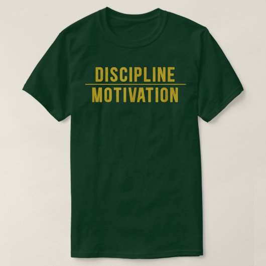 Discipline over motivatie Gym Workout Hustle Musc T-shirt (Design voorkant)