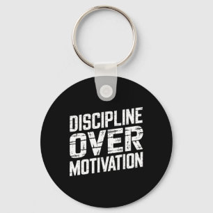 Discipline over motivatie Gym Workout T-shirt Gewi Sleutelhanger