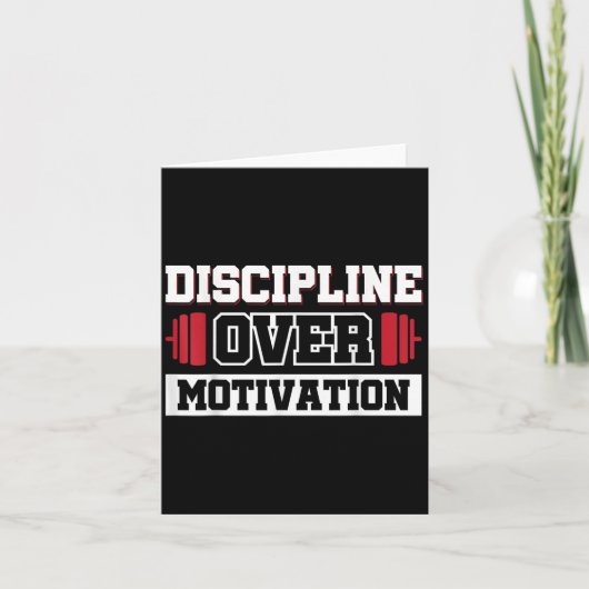 Discipline over motivatie kaart (Voorkant)