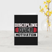 Discipline over motivatie kaart (Gele Bloem)