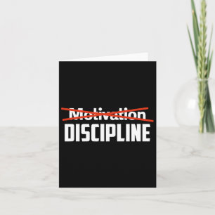 Discipline over Motivatie Sigma Grindset Resist S Kaart