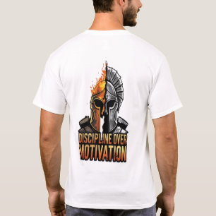 Discipline over motivatie - Spartan Warrior T-shirt