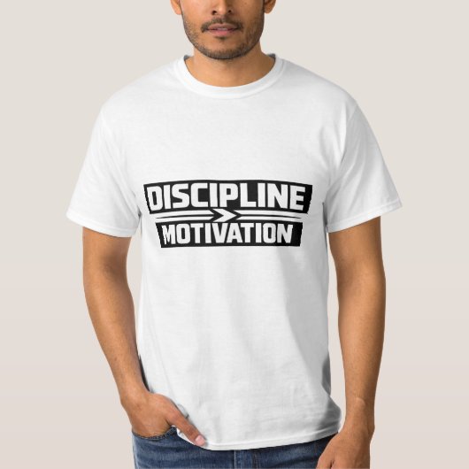 Discipline Over Motivation Gym T-Shirt | MiT-Shirt (Voorkant)