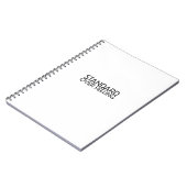 Discipline Over Motivation Minimalist Notebook Notitieboek (Linkerzijde)