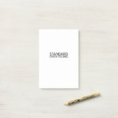 Discipline Over Motivation Minimalist  Post-it® Notes (Op bureau)