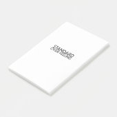 Discipline Over Motivation Minimalist  Post-it® Notes (Schuin)