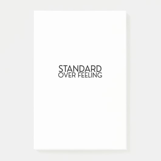 Discipline Over Motivation Minimalist  Post-it® Notes (Voorkant)