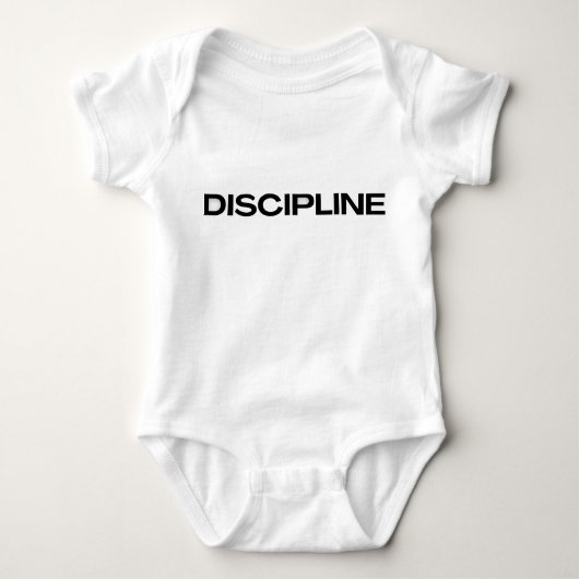 Discipline Over MotivationT-Shirt Romper (Voorkant)