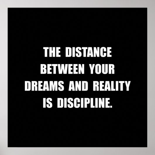 Discipline Quote Poster (Voorkant)