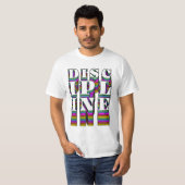 Discipline Retro Typography T-Shirt – Motiverend (Voorkant volledig)