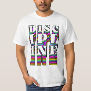 Discipline Retro Typography T-Shirt – Motiverend