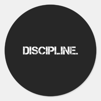 Discipline Ronde Sticker